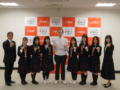 12月2日（火）フラガールズ甲子園優勝知事報告